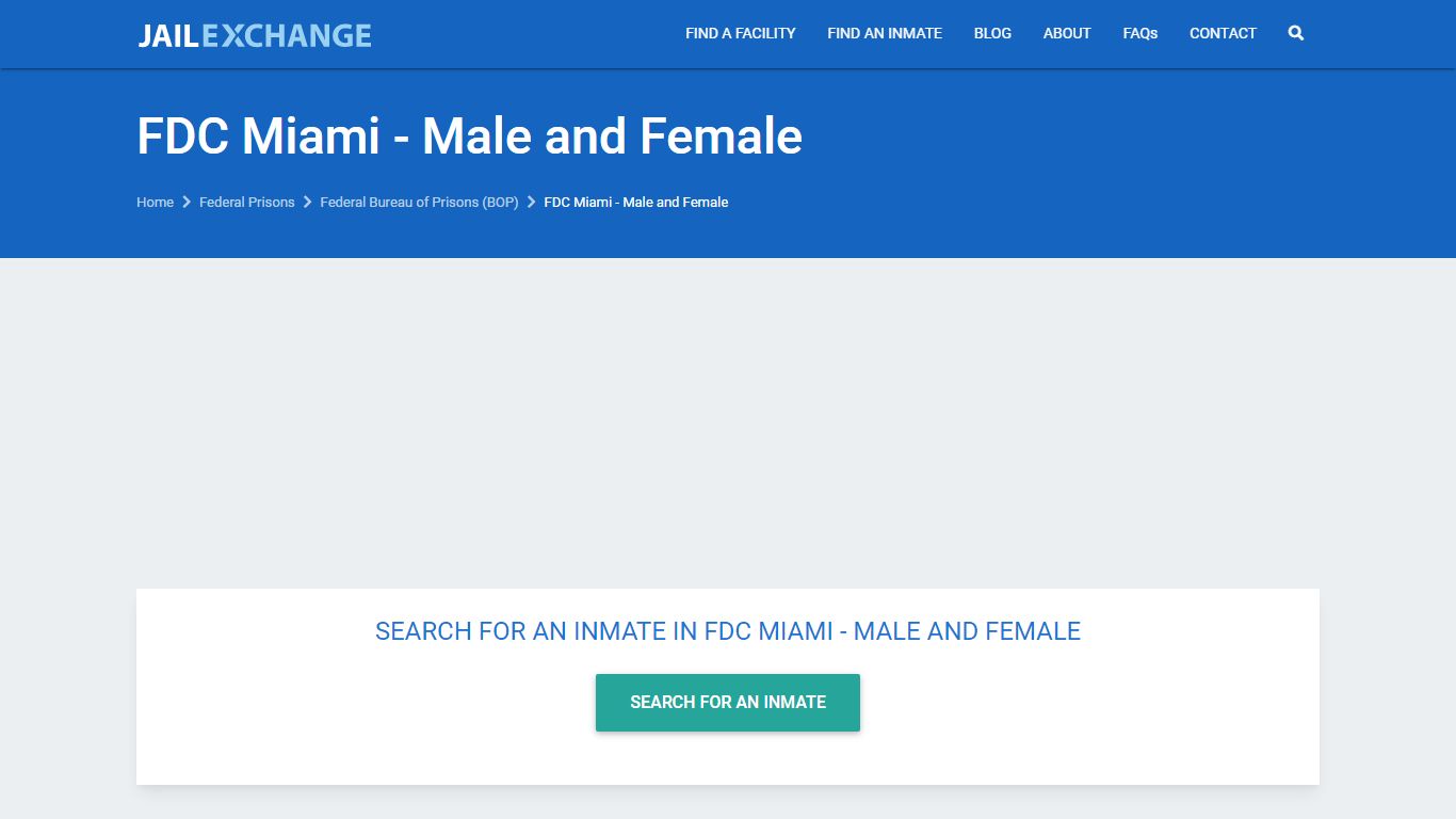 FDC Miami - Male and Female Inmate Locator - JAIL EXCHANGE